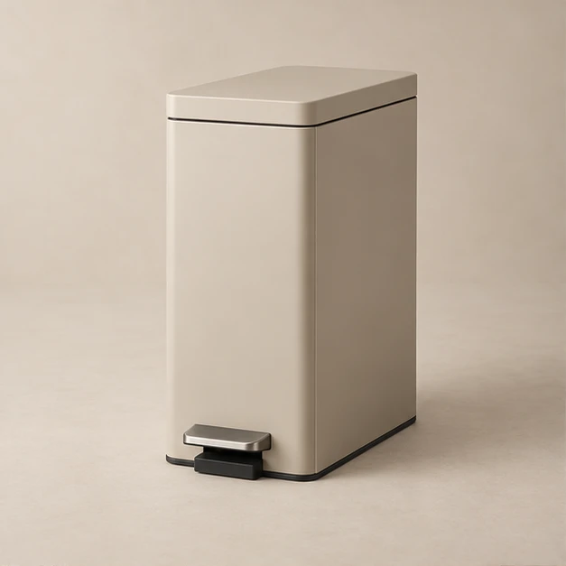 Haku Slim Pedal Bin in Sand