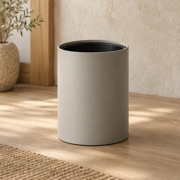 Ishi round bin with natural textures